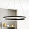Jonathan Y Baxter 23.5" 1-Light Modern Contemporary Aluminum Integrated LED Hoop Pendant, Black JYL7200B - alternate 9