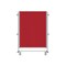 Ghent Nexus Jr. Partition, Mobile 2-Sided Fabric Bulletin Board, 46''H x 34''W, Red NEX223FFP-98 - alternate 1