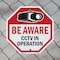 Signmission Be Aware CCTV In Operation, 10 inch X 10 inch, Aluminum Metal Signs, 2PK OC-A-2PACK-10-32 - alternate 6