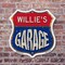 Signmission Willie's Garage, 6 Inch X 6 Inch, Plastic Sign SHI-P-6-383-WILLIE - alternate 3