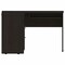 Homeroots 47" Black L Shape Computer Desk With Two Drawers 403824 - alternate 4