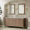 James Martin Vanities Kinnsden 72" Double Vanity, Weathered Oak w/ 3 CM Carrara Marble Top D680-V72-WTO-3CAR - alternate 9