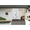 Vdomdoors Front Exterior Prehung FiberGlass Door Frosted Glass / Manux 8002 White Silk / Sidelight and Transo MANUX8002EXD-WS-W36+16 x H80+14-LH - alternate 5