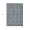 Homeroots 9' X 12' Teal Blue Aqua And Gray Striped Washable Indoor Outdoor Area Rug 587942 - alternate 9