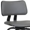 Homeroots 30" Gray And Black Faux Leather Swivel Low Back Bar Height Bar Chair 534438 - alternate 7