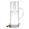 Homeroots 10in Clear Mouth Blown Lead Free Crystal Glass Pitcher 376166 - alternate 2
