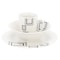 Gibson Home Black Squares 12 Piece Round Fine Ceramic Dinnerware Set in White 142756.12 - alternate 5