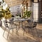 Flash Furniture Lila Bronze Metal Restaurant Stack Chair with Metal Slats TLH-017C-BZ-GG - alternate 15