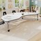 Flash Furniture Commercial Adjustable Height Kidney Activity Table with Locking Casters-White XU-A4896-KIDNY-WHT-T-P-CAS-GG - alternate 7