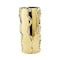 Homeroots 12" Gold Cylinder Ceramic Table Vase With Sculptural Details 569272 - alternate 6
