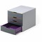 Durable Office Products Desktop Storag, 4 Drawere Box, Gray/Multi 760427 - alternate 1