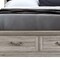 Homeroots Natural and Light Gray Distressed Wood And Upholstery Queen Bed Frame With Drawers 634108 - alternate 6