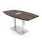 Skutchi Designs Boat Conference Table With Power Unit, 36 in W, 72 in L, Brown HAR-BOT-36x72-DOU-H3041-ESIL - alternate 1