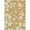 Homeroots 9' X 12' Gold Ivory And Brown Floral Washable Indoor Outdoor Area Rug 599884 - alternate 4