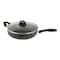 Oster Clairborne 12 Inch Aluminum Saute Pan with Lid in Charcoal Grey 75665.02 - alternate 1