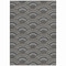 Homeroots 3' X 5' Black Ivory And Gold Geometric Washable Indoor Outdoor Area Rug 615182 - alternate 5
