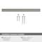 Amerock Status 6-5/16 inch (160mm) Center-to-Center Satin Nickel Cabinet Pull, 10PK 10VMP36839G10 - alternate 4