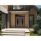 Vdomdoors Front Exterior Prehung Aluminum Double Doors Ronex1277 Brown Top Transom Mirrored Clear Glass Entry RONEX1277DEXD-BRW-W72xH96+14-RH-I - alternate 3