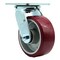 Service Caster 5 Inch Stainless Steel Poly on Aluminum Wheel Swivel Caster with Roller Bearing SCC-SS30S520-PAR - alternate 1