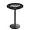 Holland Bar Stool Co 42" Blk Wrinkle Los Angeles Kings Pub Table, 36" dia. Top L214B4236LAKing - alternate 1