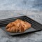 Smarty Had A Party 12" x 12" Black Square with Groove Rim Plastic Serving Trays (24 Trays), 24PK 7905-CASE - alternate 1