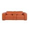 Homeroots 90in Orange and Brown Italian Leather Power Reclining Loveseat With Storage 720555 - alternate 1