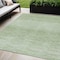 Homeroots 5' X 8' Artichoke Green And Green Abstract Washable Indoor Outdoor Area Rug 587387 - alternate 1