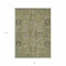 Homeroots 8' X 10' Olive Green Gray And Charcoal Oriental Washable Indoor Outdoor Area Rug 582107 - alternate 6