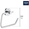 Grohe Wall Mount Toilet Tissue Holder in Matte Black 406892431 - alternate 1