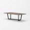 Homeroots 107" Walnut And Black Rectangular Geo Trestle Wood Dining Table 487371 - alternate 5