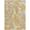 Homeroots 9' X 12' Gold Gray And Ivory Abstract Washable Indoor Outdoor Area Rug 600088 - alternate 7