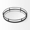 Homeroots 24in Silver Round Metal Indoor Outdoor Tray With Handles 376035 - alternate 7