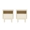 Manhattan Comfort Ella Nightstand in Cream- Set of 2 2-NS005-CR - alternate 9