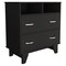 Homeroots 32" Black Two Drawer Dresser With Open Shelving 544028 - alternate 8
