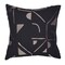 Homeroots 20" Beige and Black Geometric Cotton Blend Throw Pillow With Embroidery 549420 - alternate 7