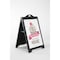 M&T Displays 24W x 36H SignPro Sidewalk Sign, Black Without Lens UPSP220024x2000 - alternate 1