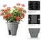 Pure Garden Railing Planter 13.5 in Round Flower Box w/ Drainage Insert 2.64-Gallon Outdoor Planter Box 50-LG1464 - alternate 9