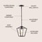 Jonathan Y Grace 7.88" 1-Light Industrial Farmhouse Iron LED Pendant, Oil Rubbed Bronze JYL7580A - alternate 11