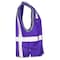 Dome75 Hi-Vis Safety Vest 4X/5X Class Non-ANSI/Enhanced Visibility , Zipper 2 Pockets, 1 Mic Tab DV1281 - alternate 2