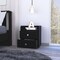 Homeroots 22" Black Wood Two Drawer Nightstand 543670 - alternate 9