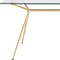 Homeroots 60" Clear And Gold Glass And Steel Dining Table 546175 - alternate 13