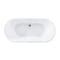 Kingston Brass 71-Inch Acrylic Oval Double Ended Pedestal Tub with Drain, No Faucet Drillings VTDE713224C428 - alternate 1