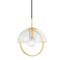 Mitzi Meriah 1 Light Pendant 12.25 In. Aged Brass H752701S-AGB - alternate 1