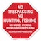 Signmission No Trespassing No Hunting, Fishing, 10 Inch X 10 Inch, Aluminum Metal Signs OC-A-10-97 - alternate 1