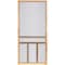 Screen Tight Creekside 32'' Wx80'' Hx1'' Thick Natural Fingerjoint Wood T-Bar Screen Door WCRK32H - alternate 1