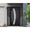 Vdomdoors Steel Door Deux 6500 Black 2 Sidelight Exterior Windows Stainless Inserts Single Modern Painted-W14 DEUX6500EXD-BLK-W14+36+14 x H80-Right-hand Inswing - alternate 5