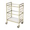 Homeroots Polished Gold Bar Cart 388955 - alternate 7