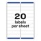 Avery Matte Clear Address Labels, Sure, PK1000 5661 - alternate 6