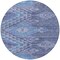 Homeroots 8' Navy Blue Charcoal And Gray Round Southwestern Washable Indoor Outdoor Area Rug 603553 - alternate 5