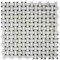 Apollo Tile Regalia 12x12 in. Ivory White, Black Matte Gres Porcelain Basketweave Mosaic Tile, 6PK VEL88OROBSKMOSA - alternate 1